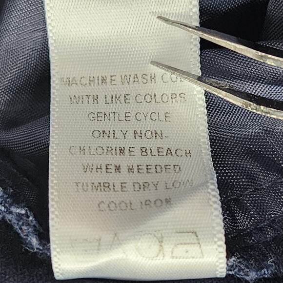 Counterparts Pants Womens 12P PETITE Blue High Rise Straight Leg Pull On Stretch - Picture 7 of 12